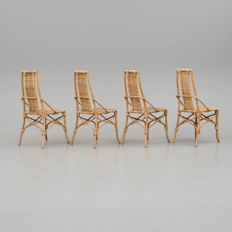 MÖBELGRUPP, 5 delar, rotting, 1900-talets andra hälft.