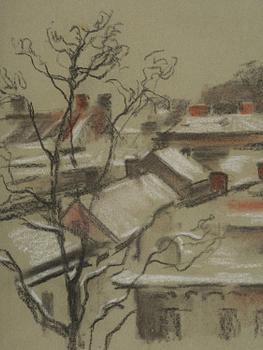 Lotte Laserstein, Vy över hustak.