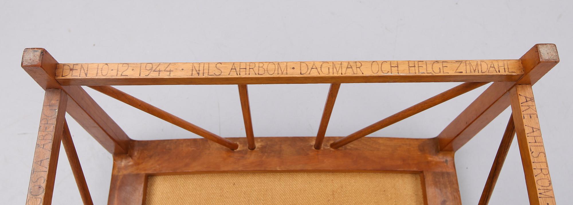 PALL, "Tutanchamon", modell 1063, Josef Frank, Firma Svenskt Tenn, formgiven 1941.