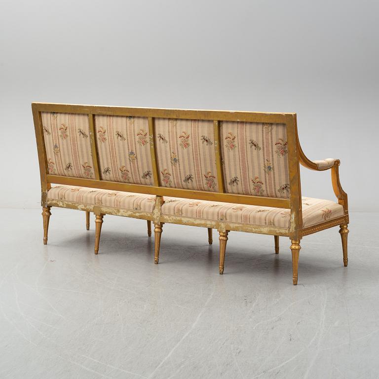 A Gustavian late 18th century sofa.