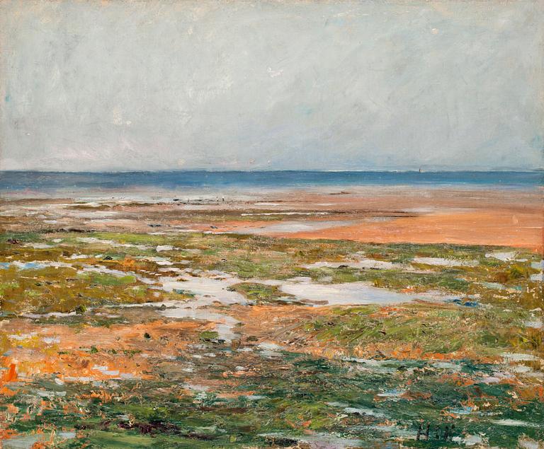 Carl Fredrik Hill, Beach scene from Luc-sur-mer.