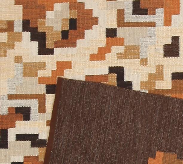 MATTA, rölakan, Erik Lundberg, Vävaregården, 1960-/70-tal, monogrammärkt. 237 x 167 cm.