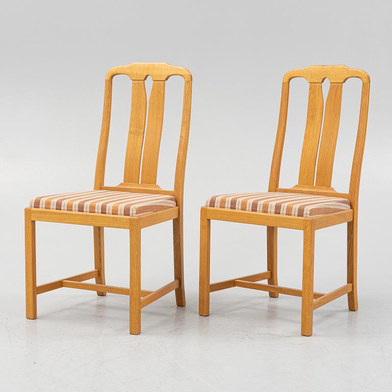 Carl Malmsten, stolar, 8 st, "Ambassadör", Åfors Möbelfabrik.