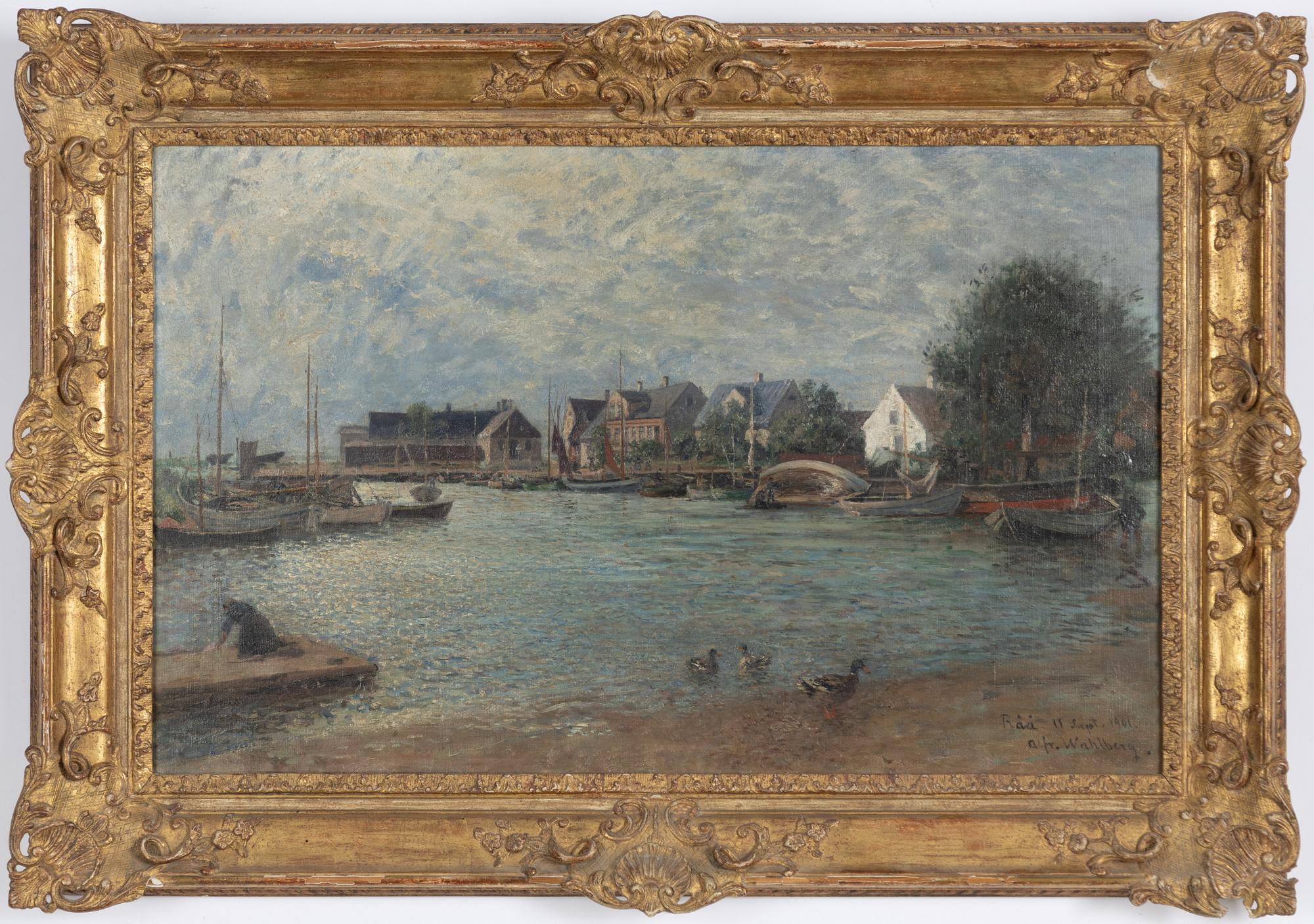 Alfred Wahlberg, From Råå, Skåne.