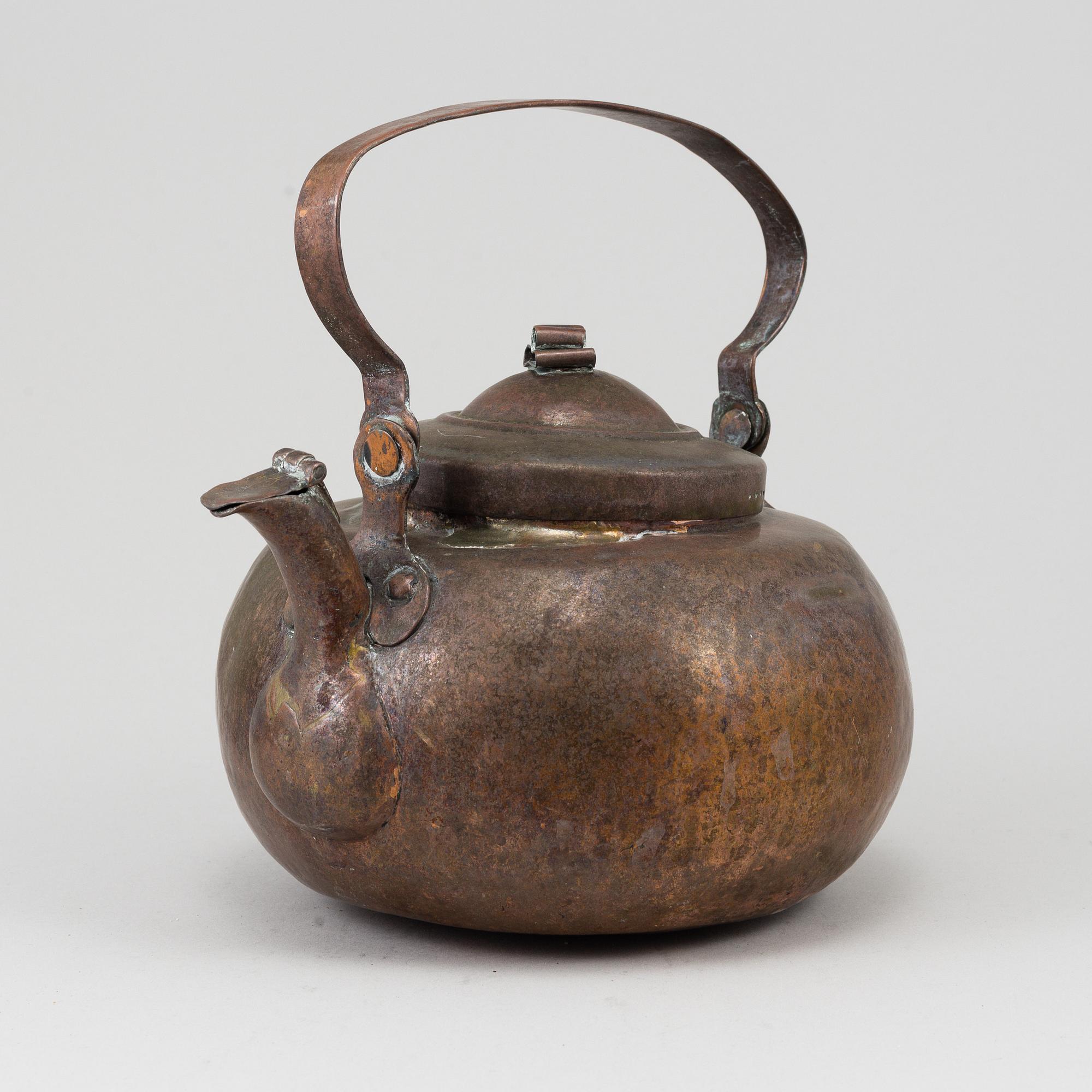 KAFFEKANNA, koppar, 1700-tal.