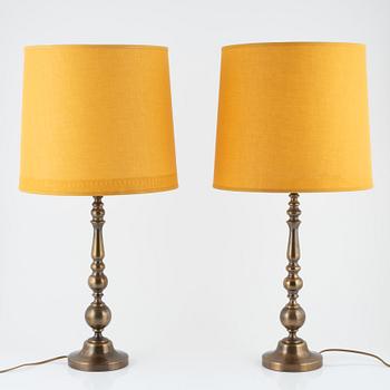 Einar Bäckström, a pair of table lamps, model 7204, Malmö, Sweden.