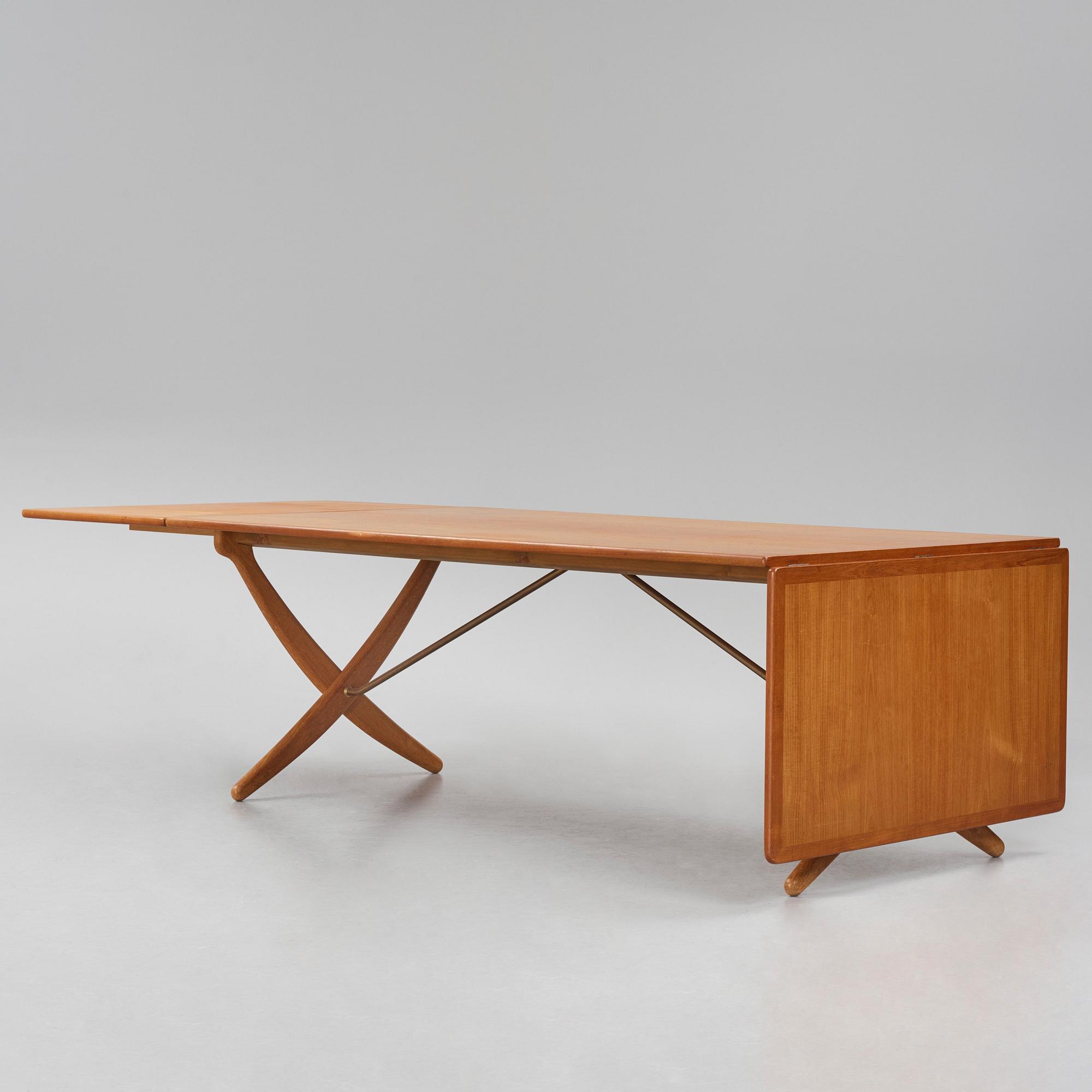 Hans J. Wegner, matbord med klaffar, "AT-314", Andreas Tuck, Danmark 1950-60-tal.