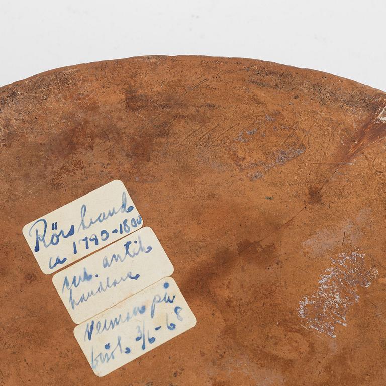 An earthenware pâté form, early 1800.
