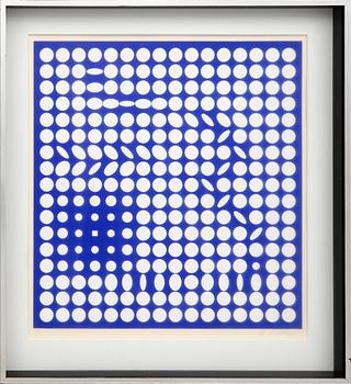 Victor Vasarely, silkscreen signed and numbered 17/50.