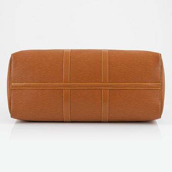 Louis Vuitton, A canelle Epi leather "Keepall 50" weekendbag, 1994.
