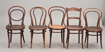 STOLAR, 8 st, bl a 4 Thonet, 2 Kohn. 1900-tal.