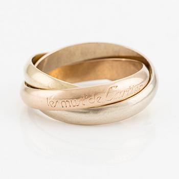 Cartier, ring, "Trinity", 18K gold in three colours.