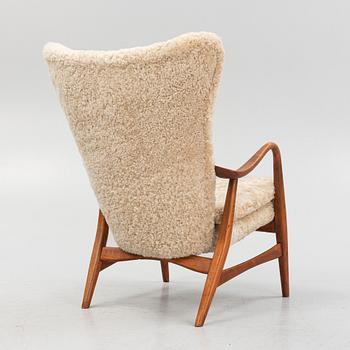 Ib Madsen & Hans Henry Schubell, attributed to, an armchair, Madsen & Schubell Co, Denmark, 1940's/50's.