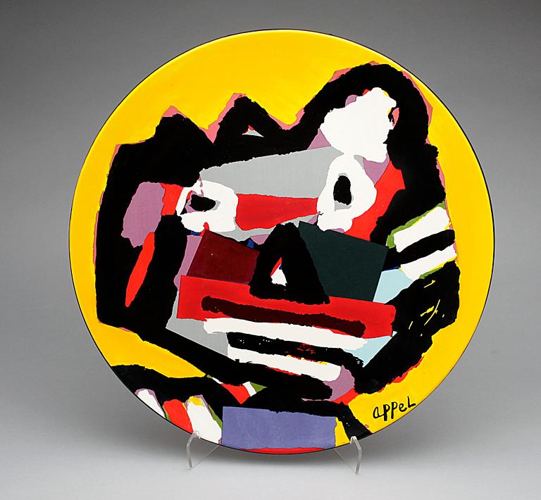 FAT, lergods, Karel Appel, sign. Numr HC IV/V a tergo.