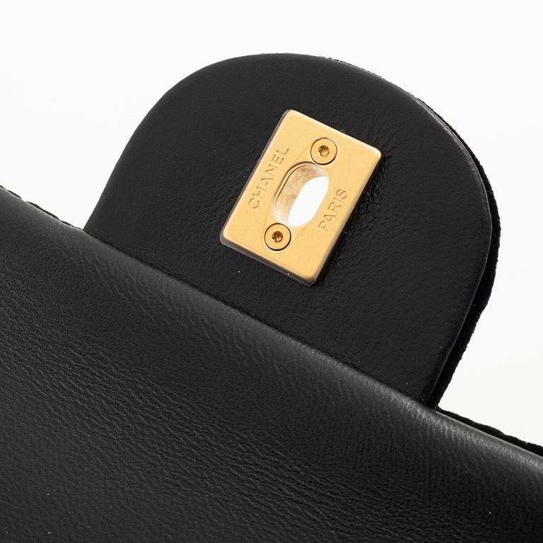 Chanel, A Black velvet Bag.