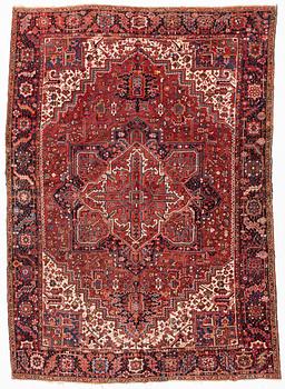 A Heriz carpet, c 376 x 270 cm.