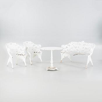 A set of garden furniture mostly from Melins in Anderstorp, late 20th century.