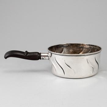 A Swedish 20th century silver pot, mark of CG Hallberg, Stockholm 1917.