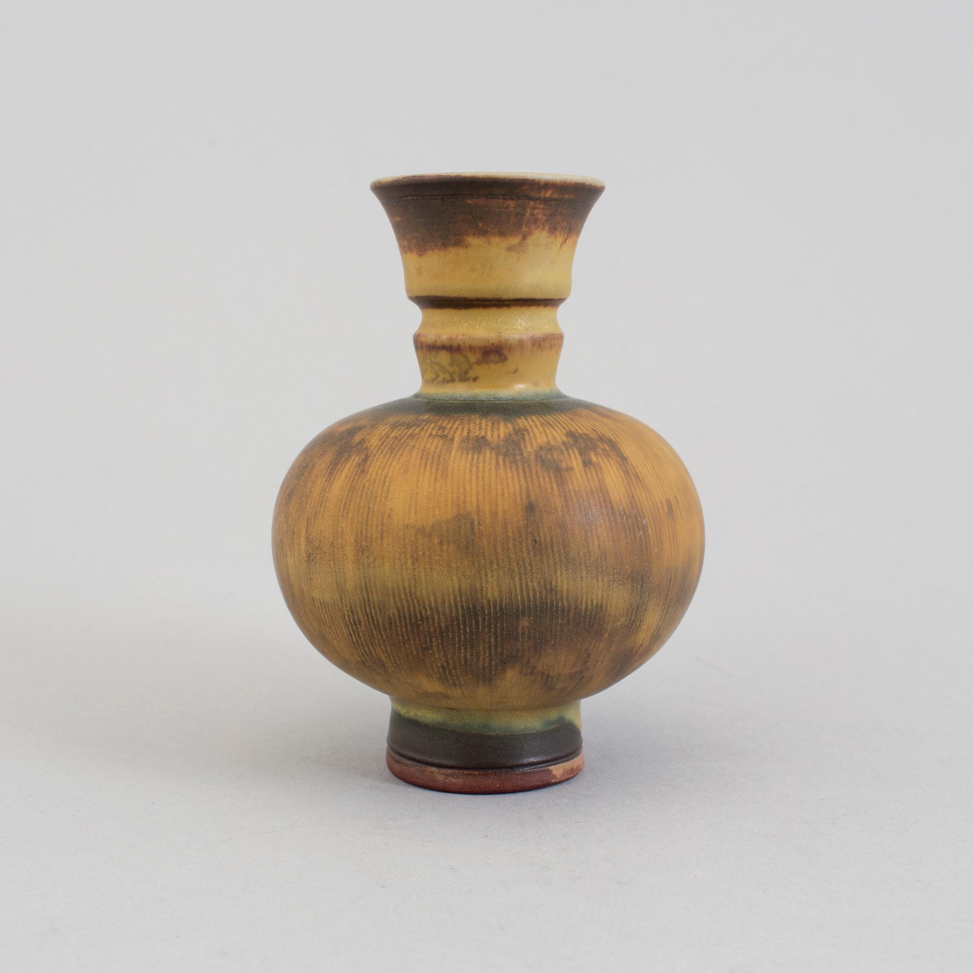 WILHELM KÅGE, a 'Farsta' stoneware vase from Gustavsberg studio.