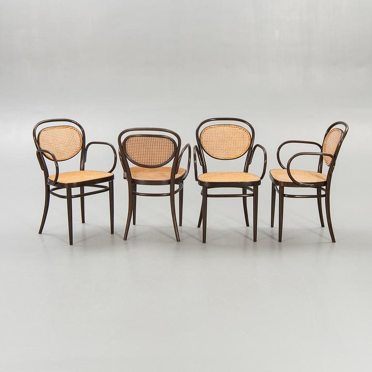 Karmstolar, 4 st, Thonet 1900-talets andra hälft.