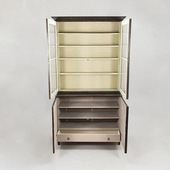 A 1830s-40s late Gustavian display cabinet.