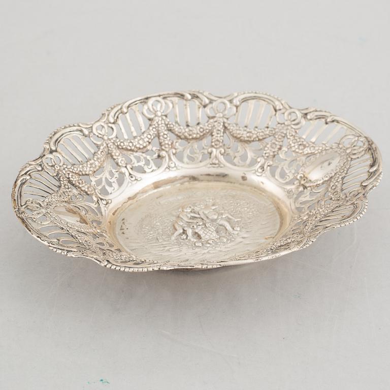 Three silver baskets, including J.L.Hultman, Stockholm, Sweden, 1952.