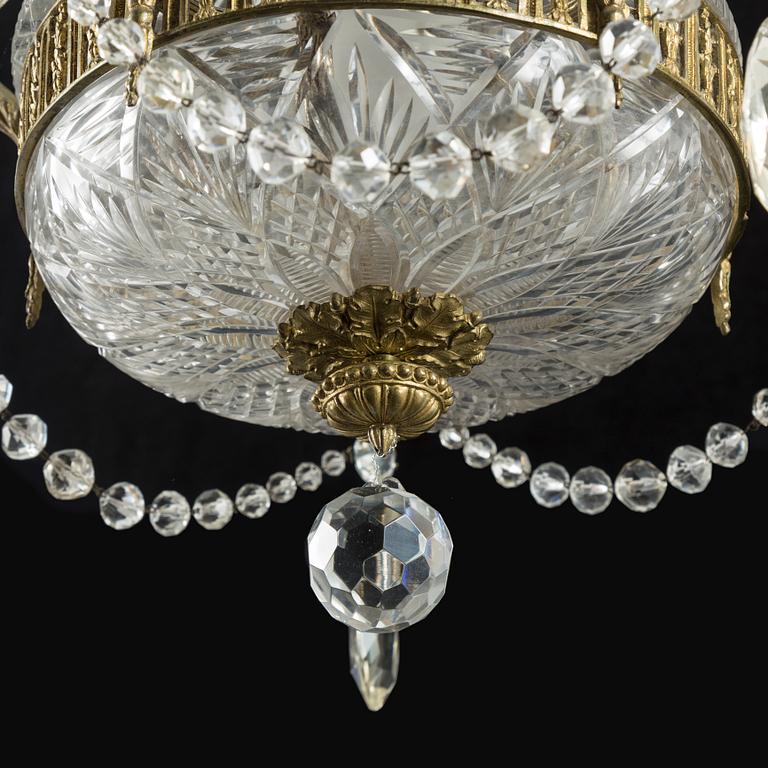 A Louis VXI style chandelier from around year 1900.