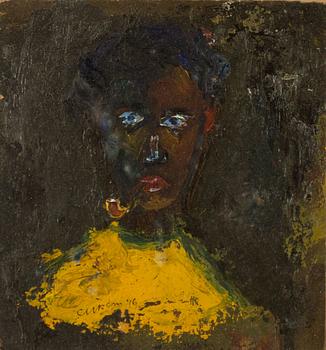 Christer Strömholm, oil on papaer, signed and dated -46.