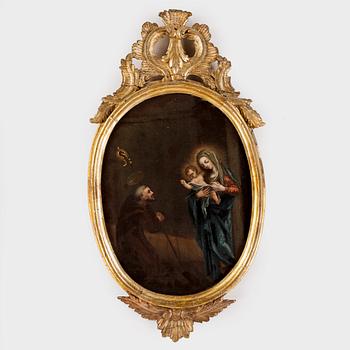OKÄND KONSTNÄR, olja på duk, 1700-tal. Italiensk skola.