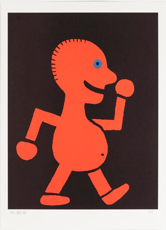 ROGER RISBERG, mapp med 4 litografier. Signerade och numrerade HC XII/XV. Utgiven 2010.