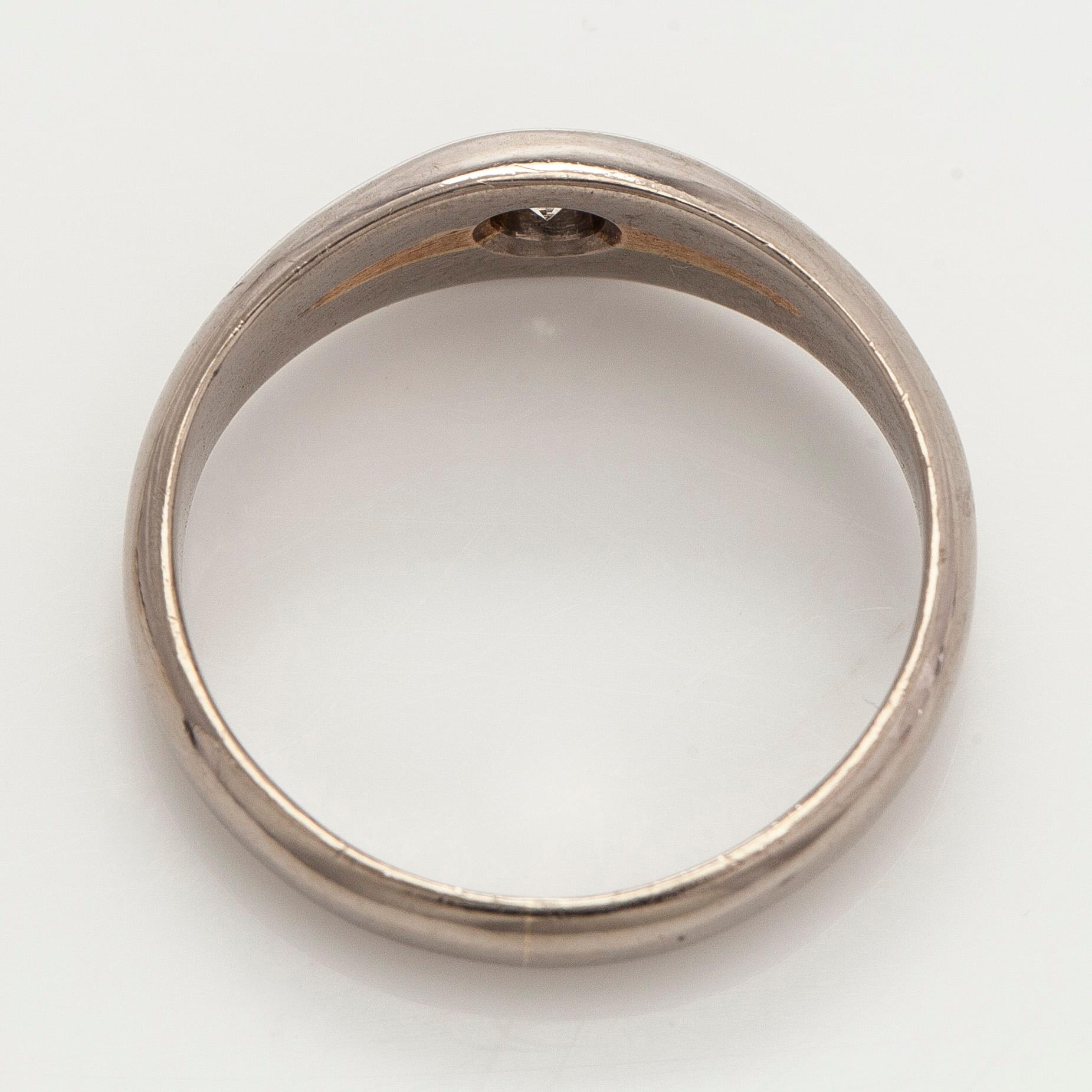 Ring, brilliant cut diamond, 14K white gold, Finland 1999.