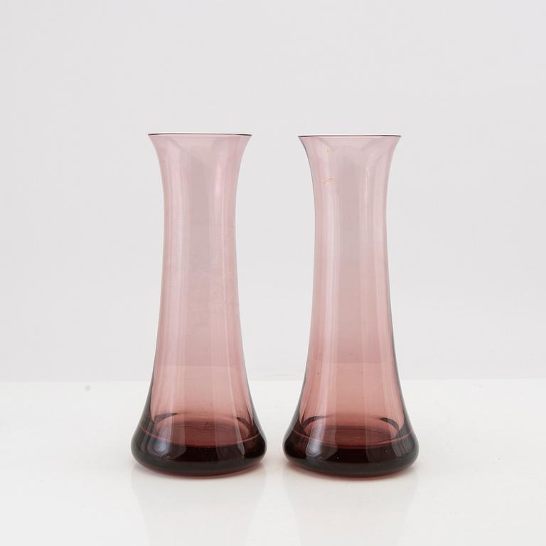 Jan & Berit Johansson, vases/decanter 5 pcs glass.
