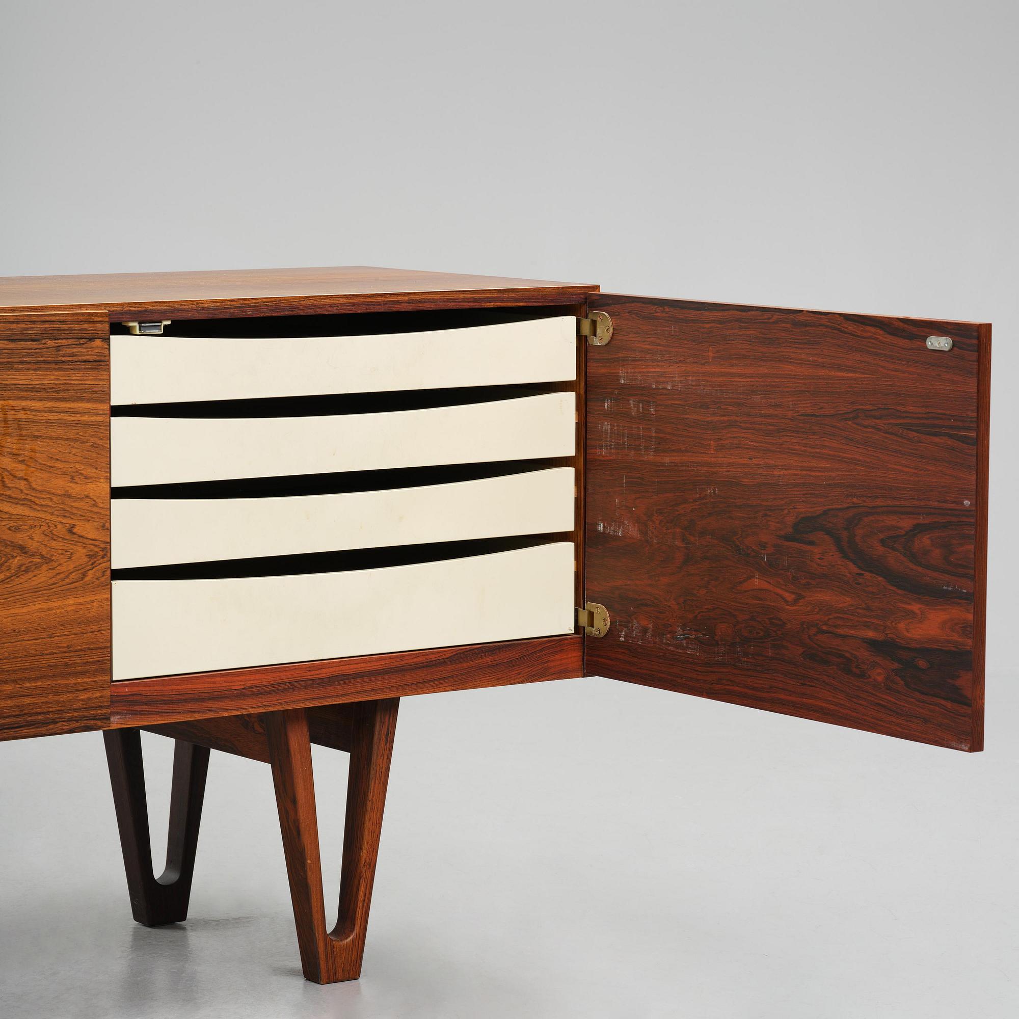 Ib Kofod-Larsen, a rosewood veneered sideboard model "501" from the "Ib 500" series, Seffle Möbelfabrik, Sweden, 1960s.