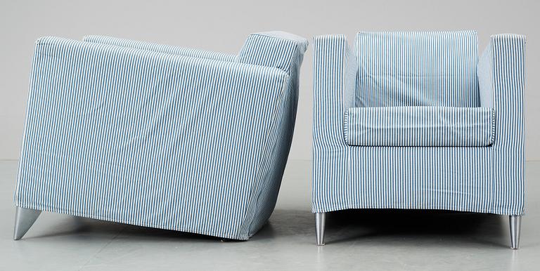 FÅTÖLJER, ett par, "Len Niggelman", Philippe Starck, 3 Suisses.
