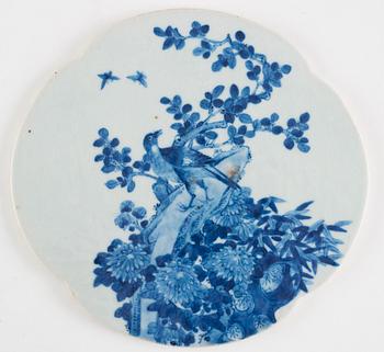 A Chinese six fold screen, Qing dynasty, 19th Century.