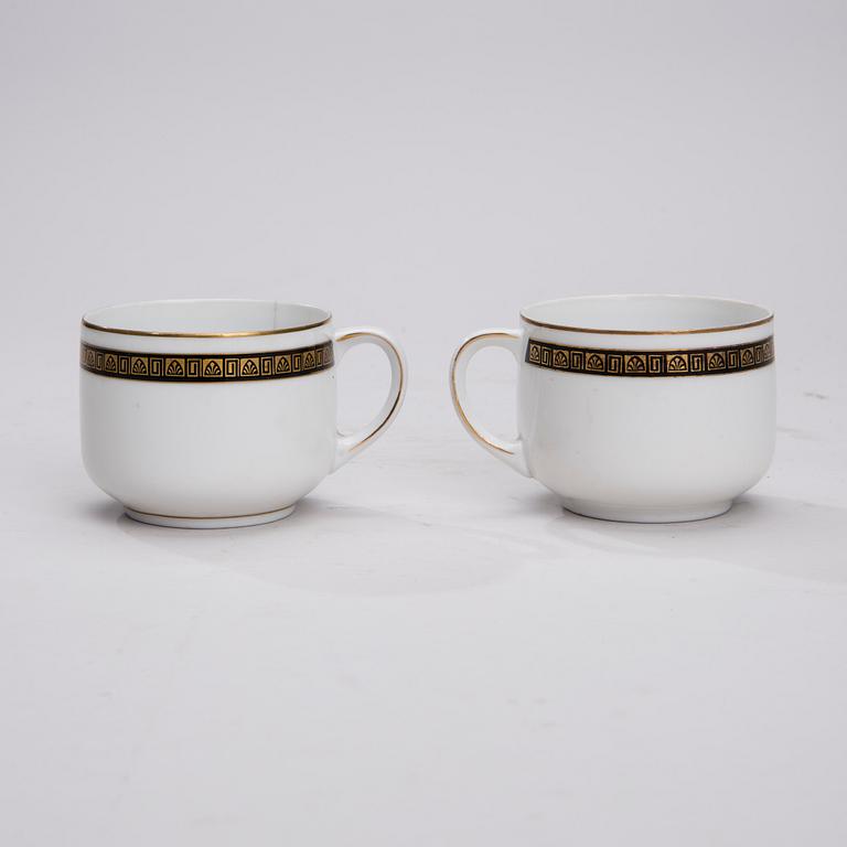 MATSERVIS, 73 delar, porslin, art déco, Felda Porzellan, Tyskland 1908-1920.