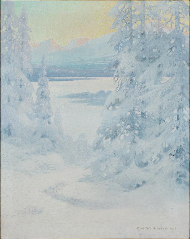 OLOF WALFRID NILSSON, signed and dated. Oil on canvas.