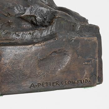 Nils Möllerberg, a bronze sculpture, signed.