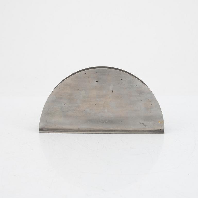 Firma Svenskt Tenn, a pewter letter stand, Stockholm 1931.