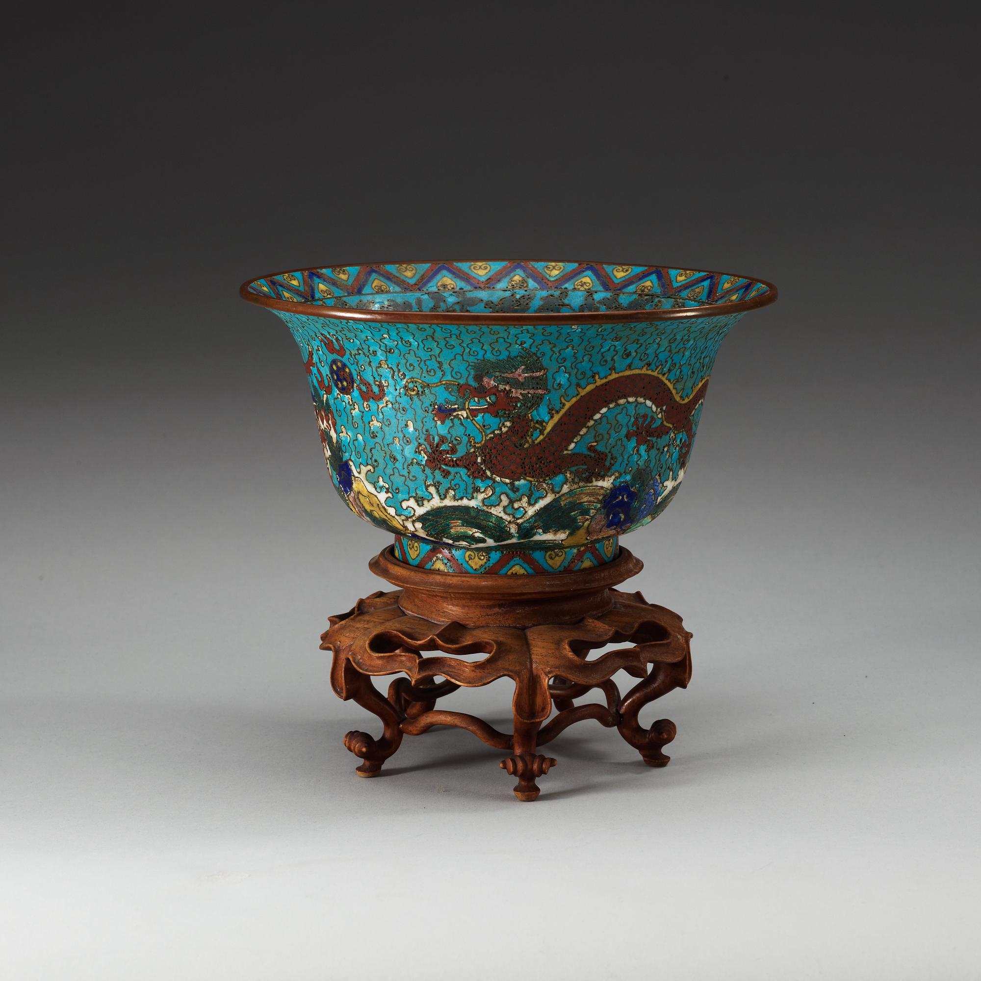 SKÅL, cloisonne, Ming dynasti, 1600-tal.