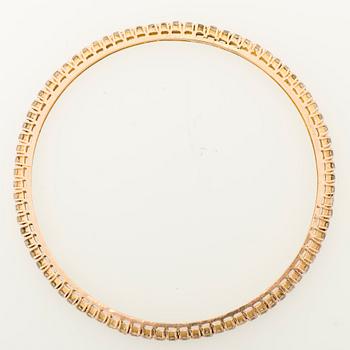 ARMRING, briljantslipade diamanter, 14K guld.