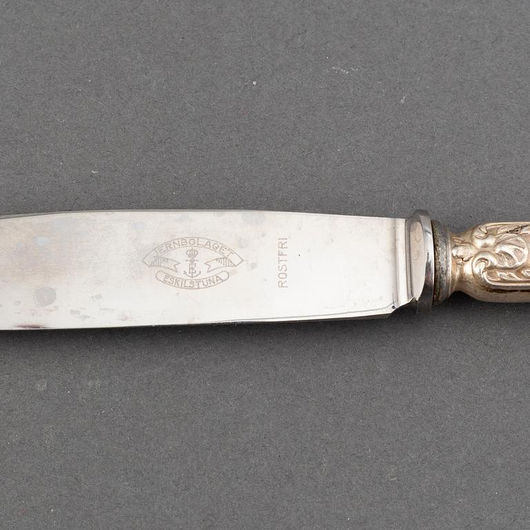 A silver cutlery, K Andersson, Stockholm 1900-1914. (37 pc).