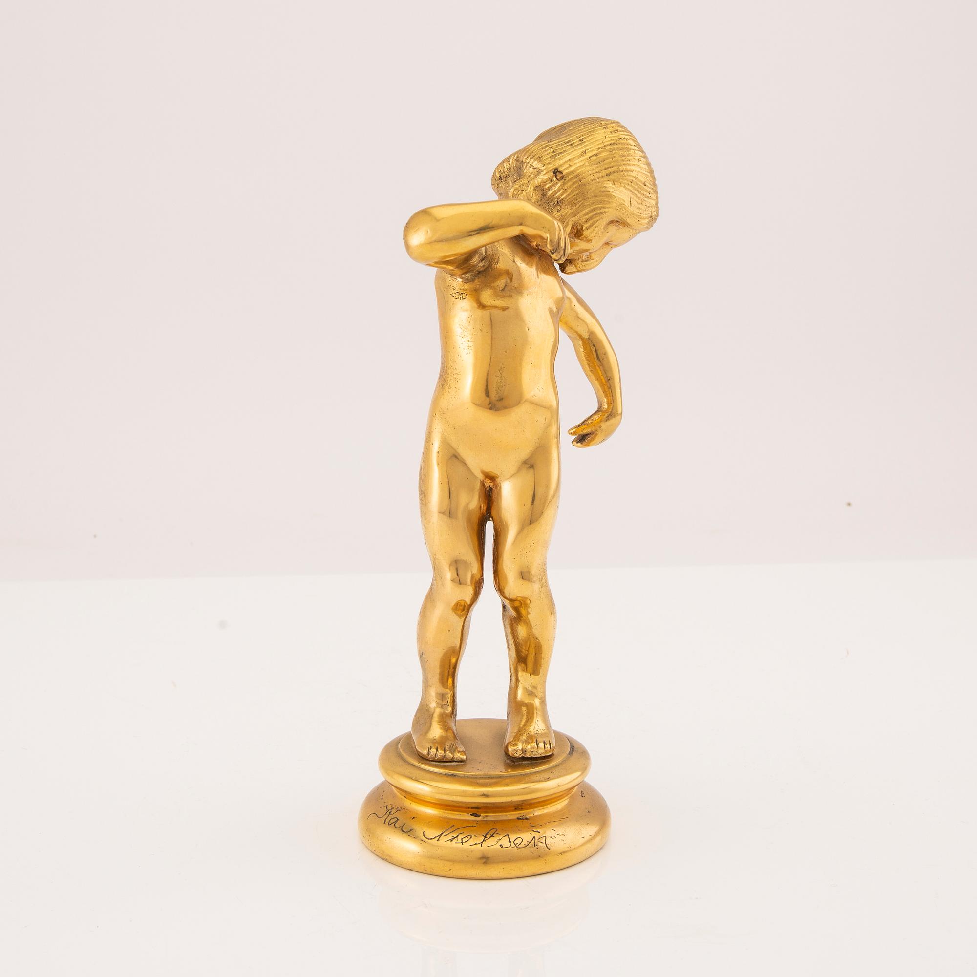Kai Nielsen, sculpture signed bronze.