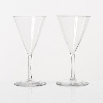 Fortified wine glasses, 12 pcs, 19th century.