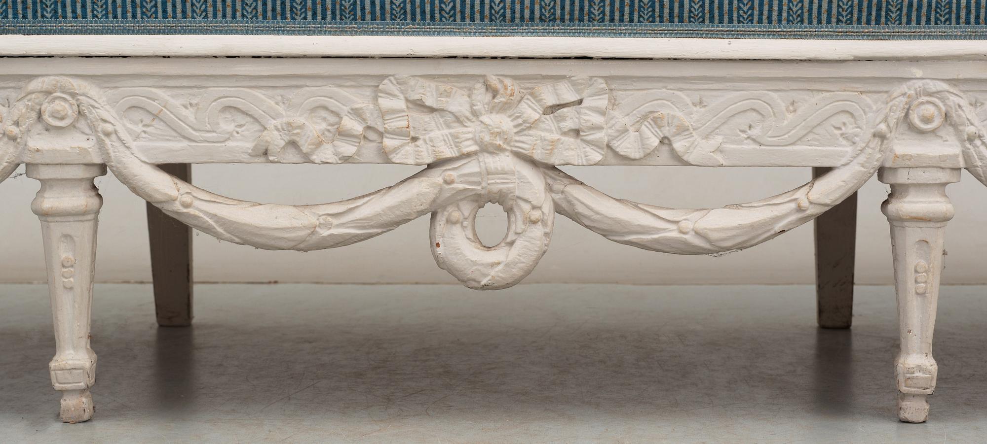 TRÅGSOFFA. Sverige, 1700-talets slut. Gustaviansk.