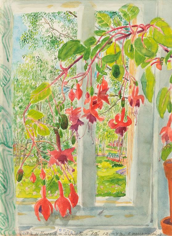 Greta Hällfors-Sipilä, The plant at the window.