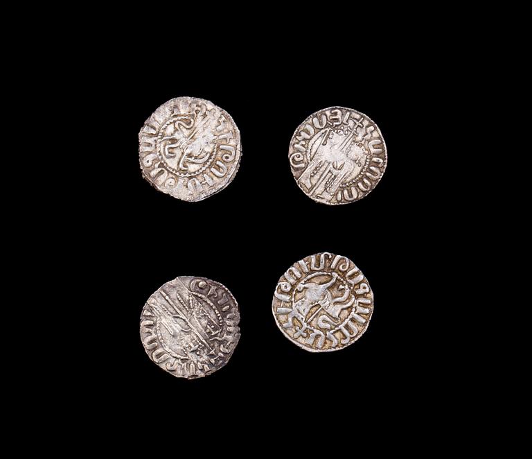 MYNT, 4 st, silver. Armenien Zabel 1226-1270 e.Kr. Ca diameter 12g.