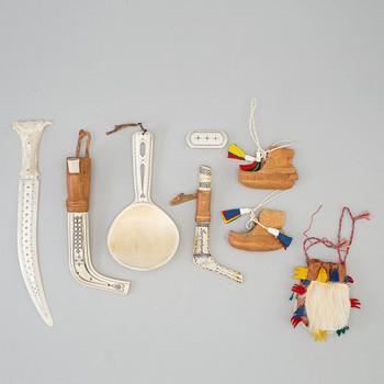 Eight Sami items, including John Nilsson, Araksuolo.