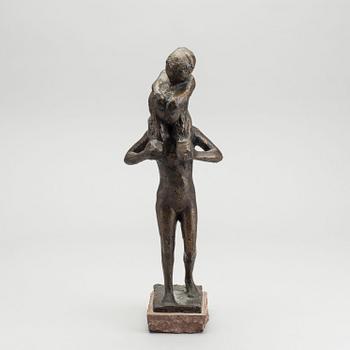 AXEL OLSSON, Skulptur, brons signerad.