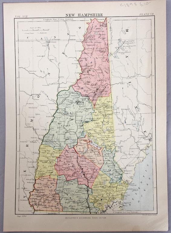 KARTOR, 9 st, 1800-talets andra hälft.